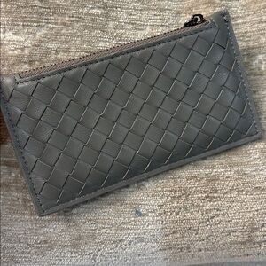 Woven Leather Card Holder